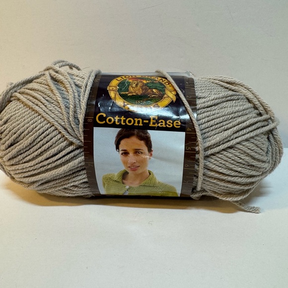 Lion Brand Other - 1 Partial Skein Lion Brand Cotton Ease - Stone